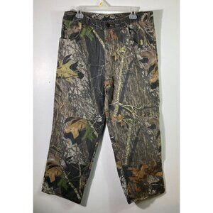 Mens Fieldstaff Cotton Canvas Mossy Oak Camo Jeans Pants 38 x 27‎